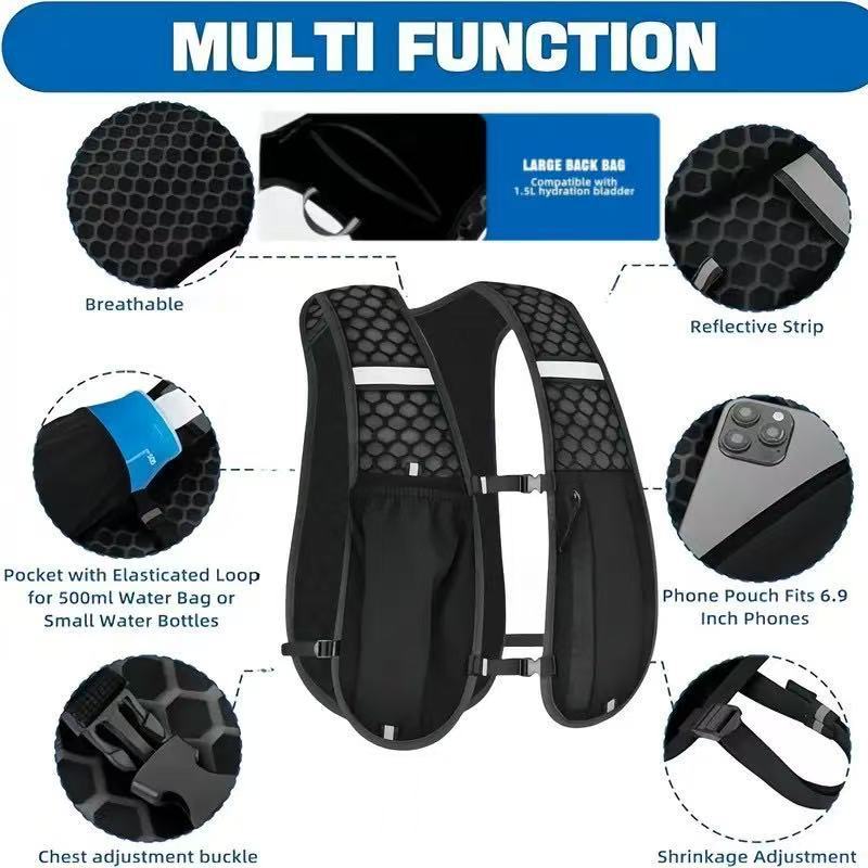 Универсальный спортивный жилет – обзор и цена Cycling Backpack