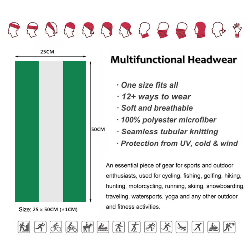 Бандана с флагом Нигерии, женс – обзор и цена Cycling Headwear